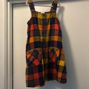 Hanna Andersson flannel jumper!  Great for fall and back to school!